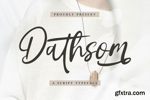 Dathsom - A Script Typeface KE78HPV