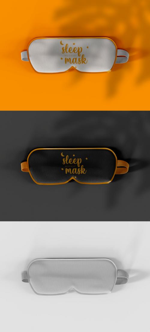 Top View Eye Mask Mockup