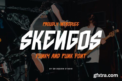 Skengos - Funky & Punk Font 59XYMNH