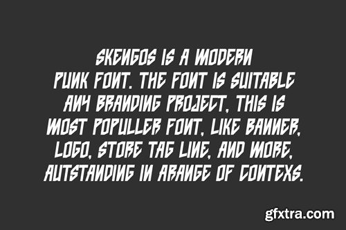 Skengos - Funky & Punk Font 59XYMNH