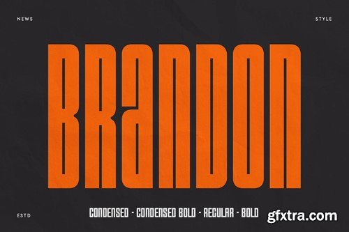 Brandon - Condensed Headline Font Family CB9XCUM