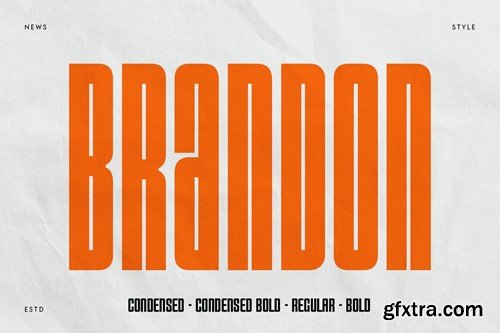 Brandon - Condensed Headline Font Family CB9XCUM