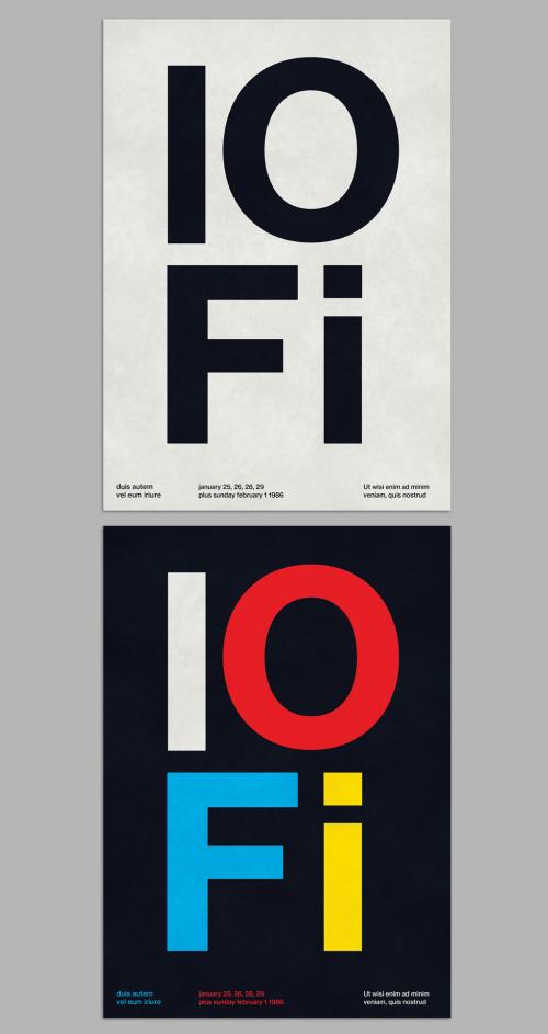 Minimal International Typographic Style Poster Layout