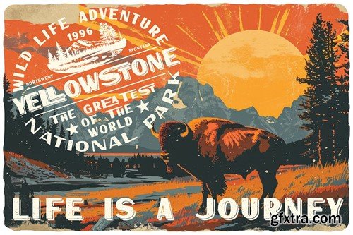 Yellowstone Vintage Poster Font VKAUNJJ