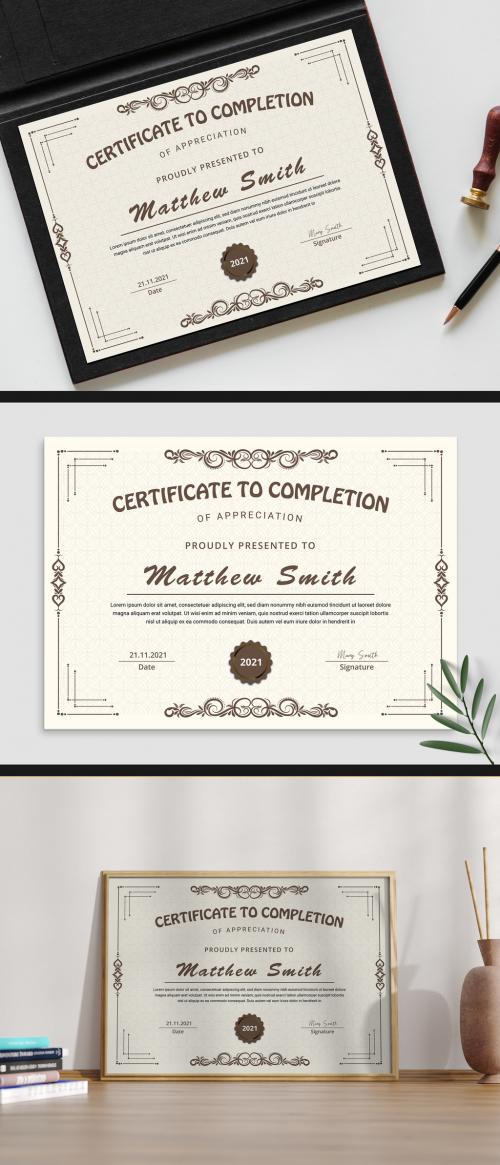 Certificate Design Layout