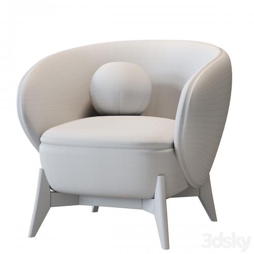 Armchair Tilar Cozy White