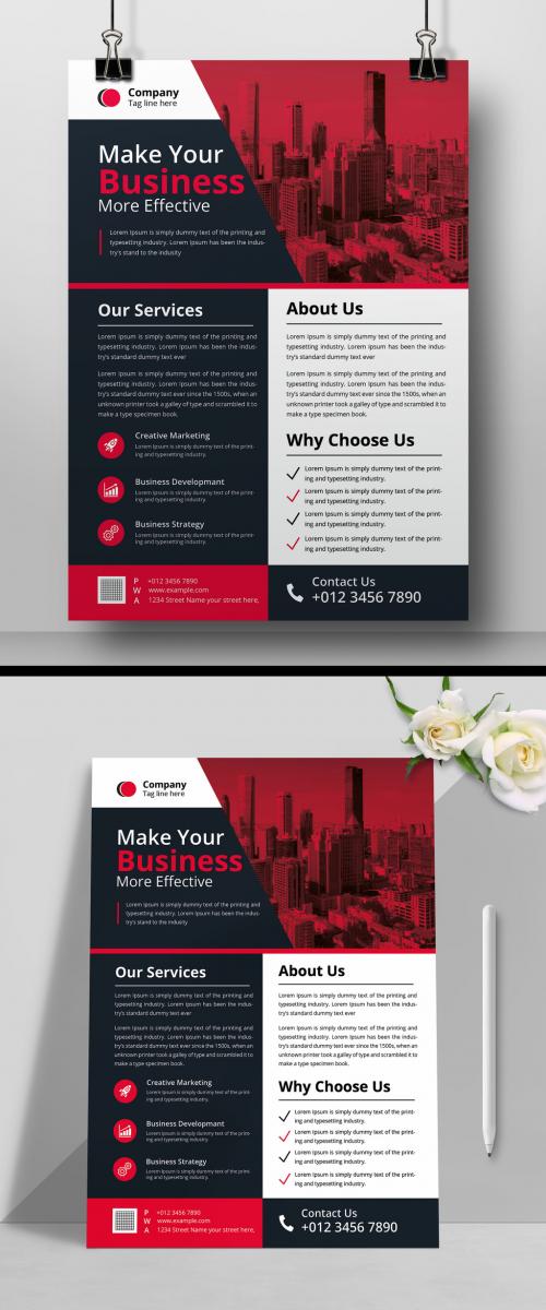 Corporate Business Flyer Template Layout Design 2022