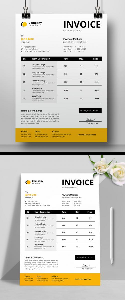 Business Invoice Design