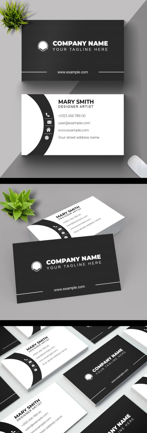 Business Card Template Layout Design