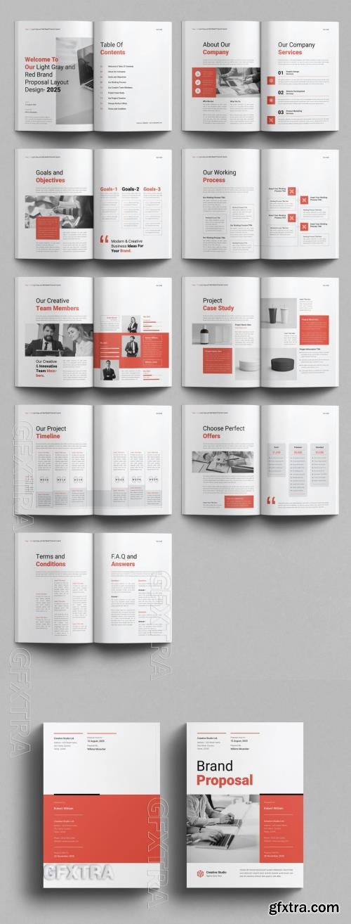 Brand Proposal Layout Design Template 757183214