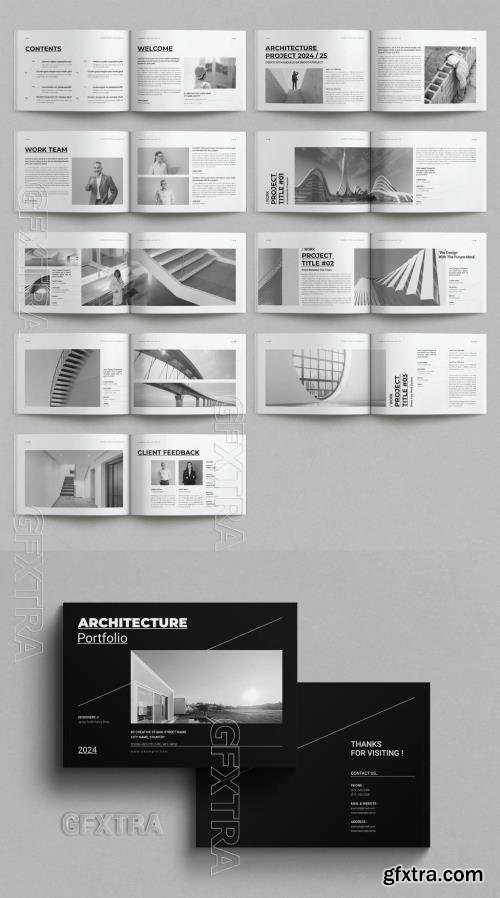 Architecture Portfolio Layout Landscape 757182490