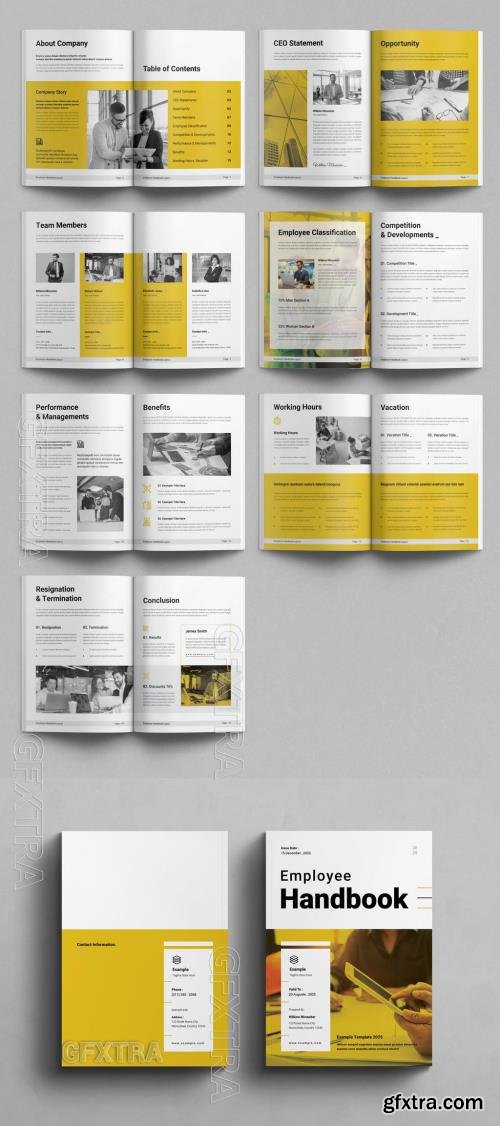 Employee Handbook Layout Design Template 757179138