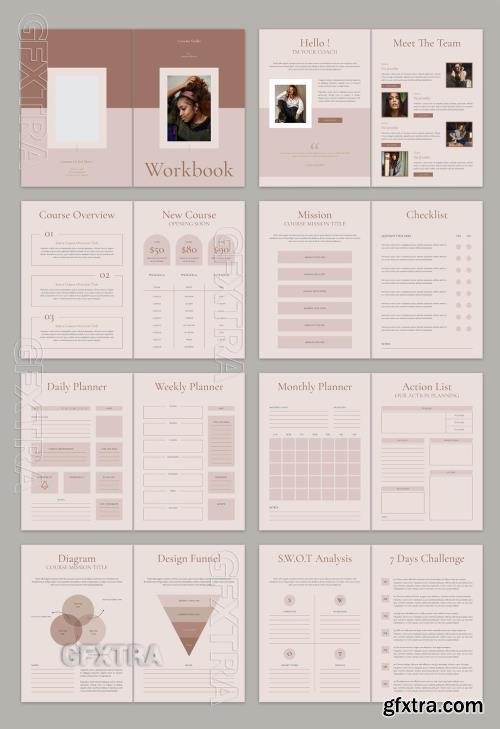 Course Workbook Layout Design Template 757178823