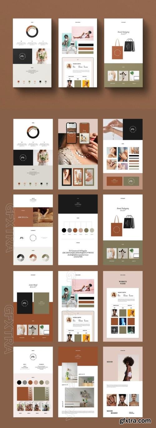 Brand Sheet Presentation Template Design Layout 757178548