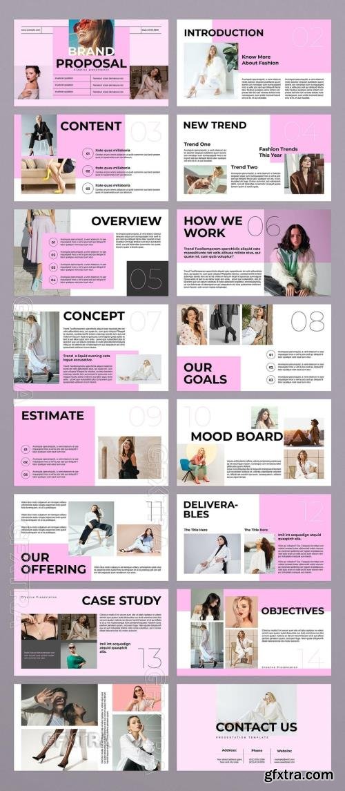 Brand Proposal Presentation Layout 757178458