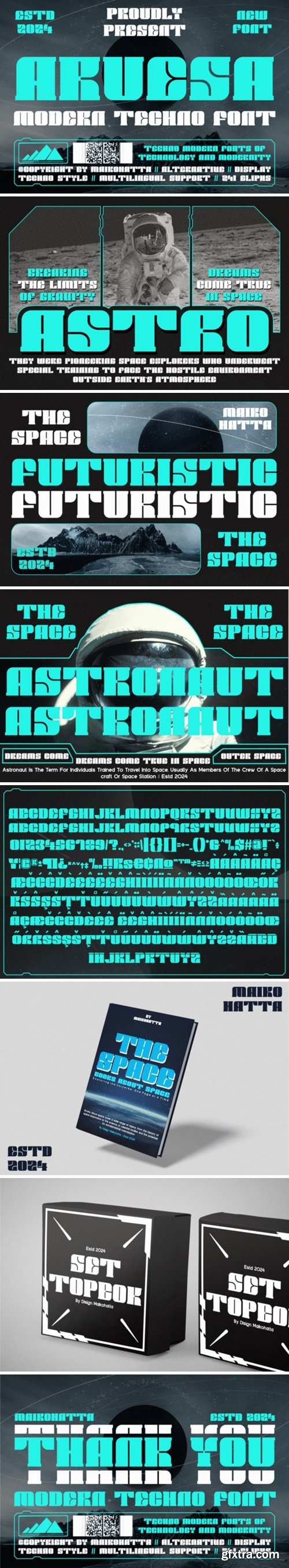 CM - Aruesa - Modern Techno Font 92190137