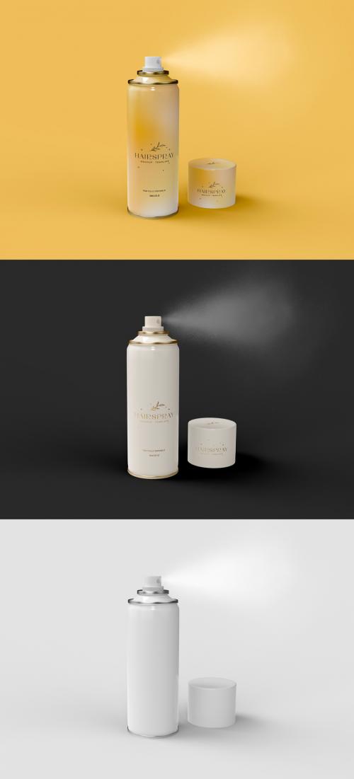 Aerosol Spray Can Mockup