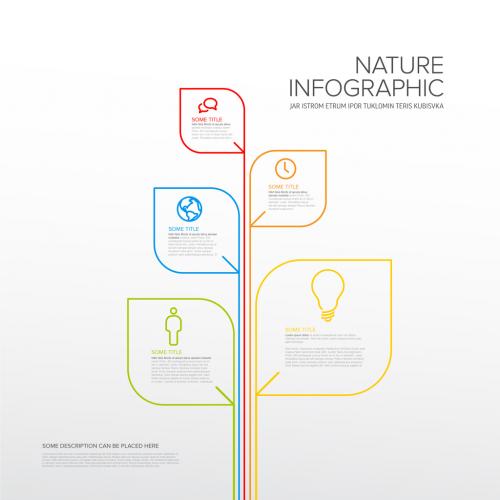 Thin Line Ecology Nature Infographics