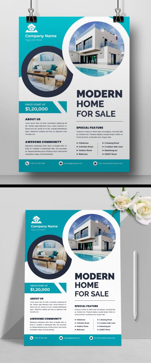 Real Estate Business Flyer Template Layout