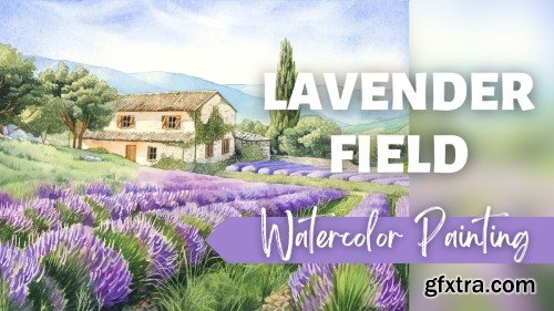 Creating Depth and Texture: Watercolor Lavender Landscape Tutorial