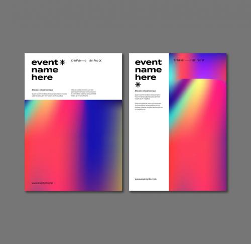 Minimal Event Poster Layout with Gradient