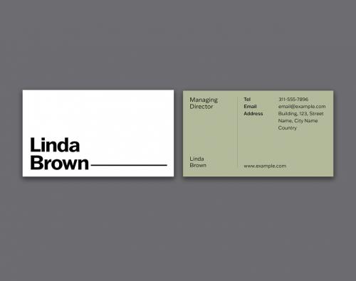 Modern Business Card Layout