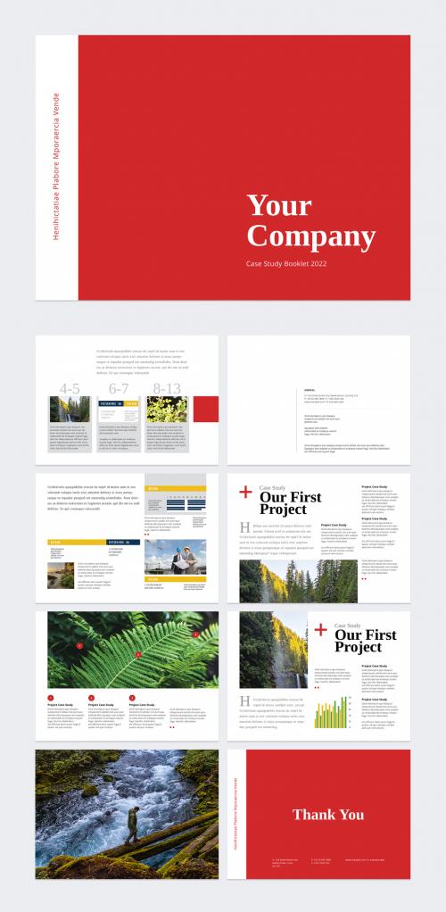 Business Case Study Brochures Layout