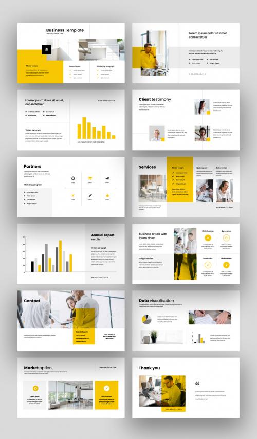 Clean Presentation Layouts for Business Purpose