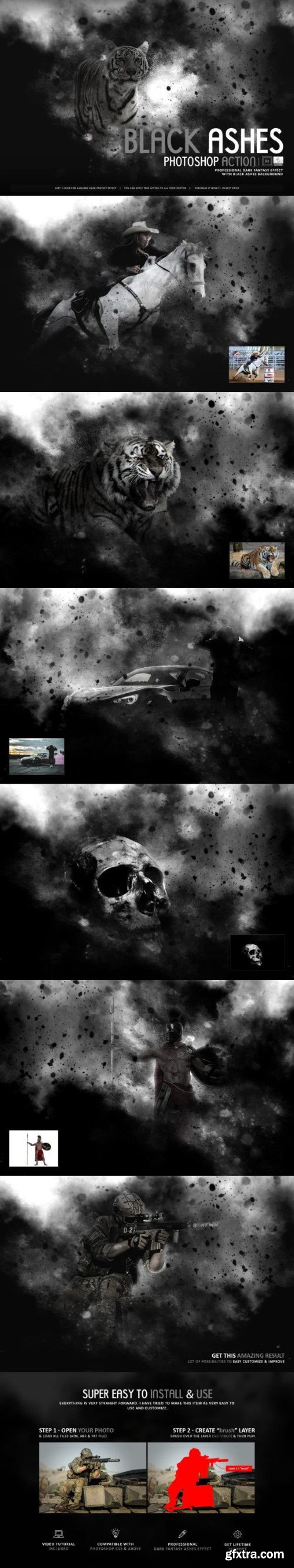 Black\'Ashes Photoshop Action