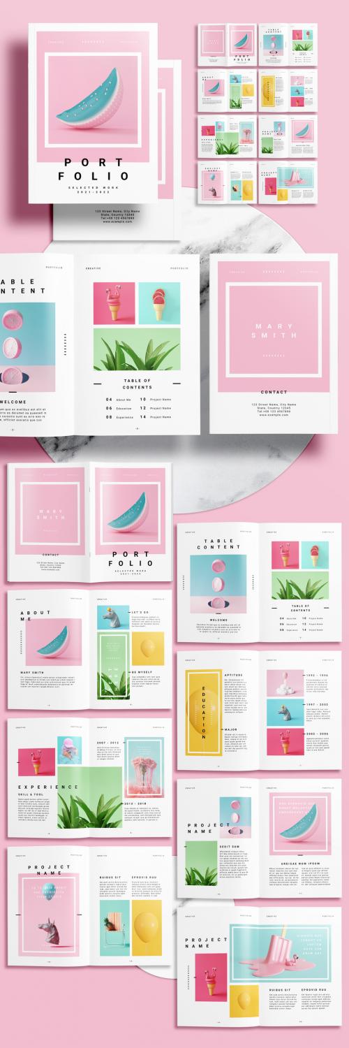 Pink Portfolio Layout