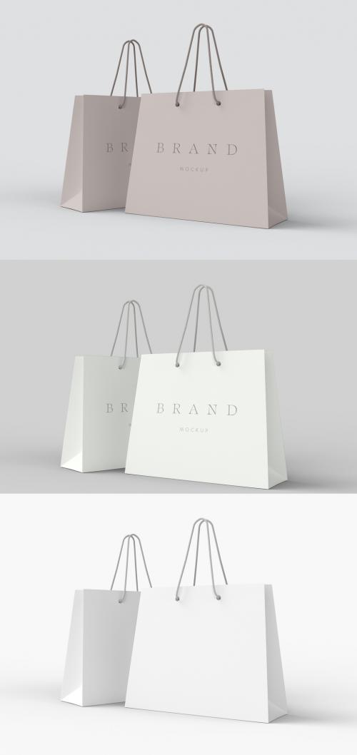 Two Shopping Bags Mockup