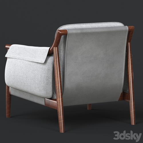 TIMES LOUNGE Fabric armchair