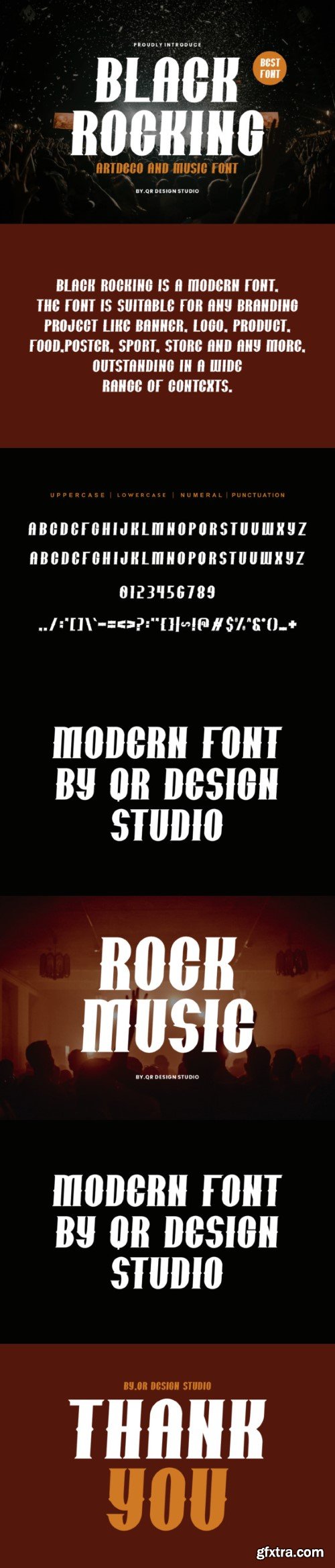 Black Rocking Font