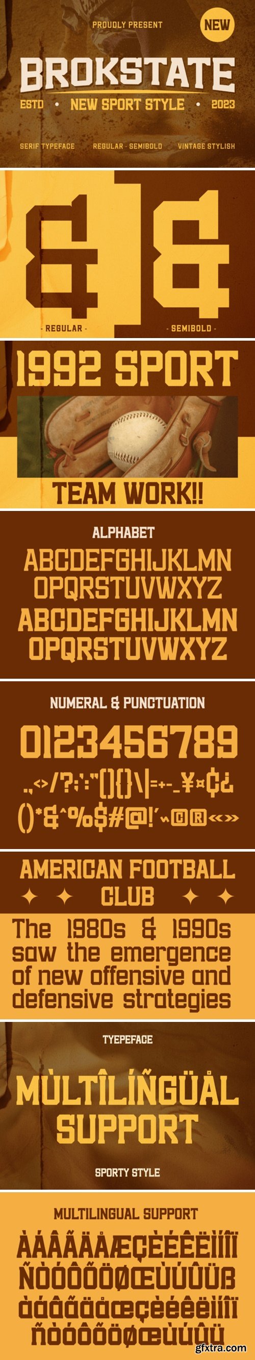 Brokstate Font