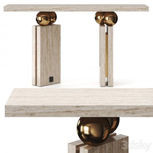 Quantic Estremoz Marble Console Table By Hommes