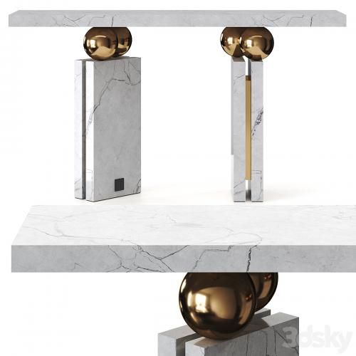 Quantic Estremoz Marble Console Table By Hommes