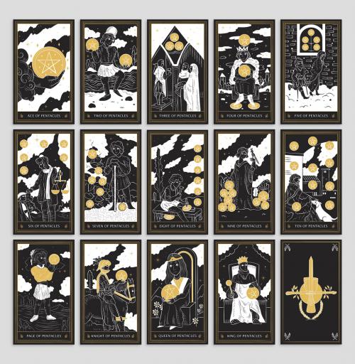 Tarot Cards Minor Arcana Suit of Coins Pentacles