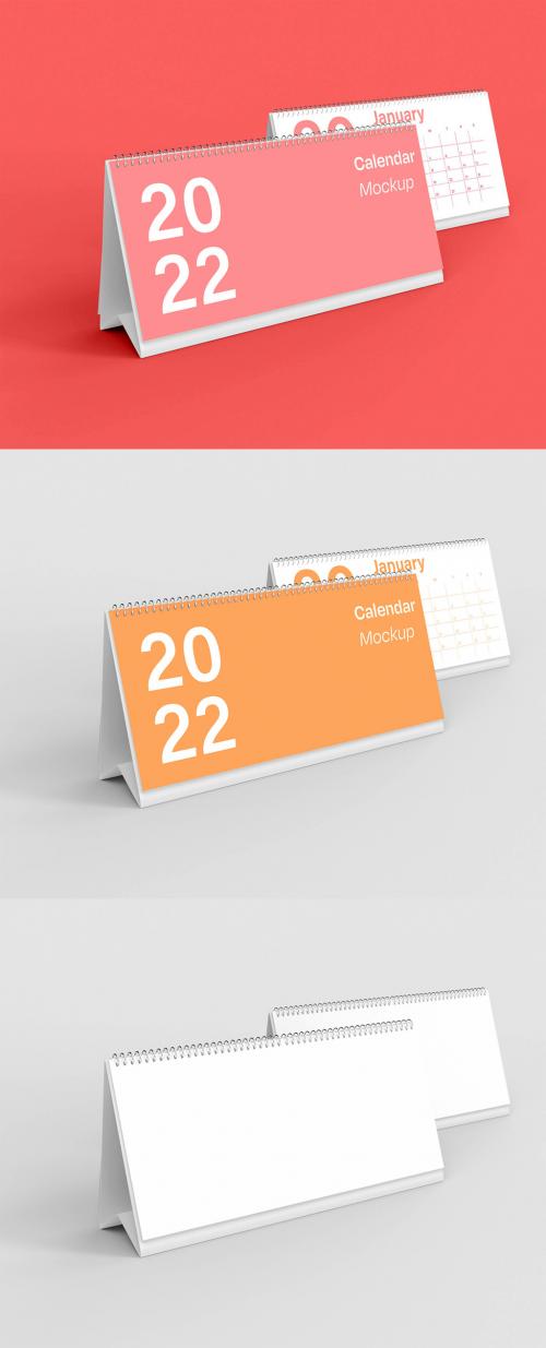 Two Desk Calendars Mockup