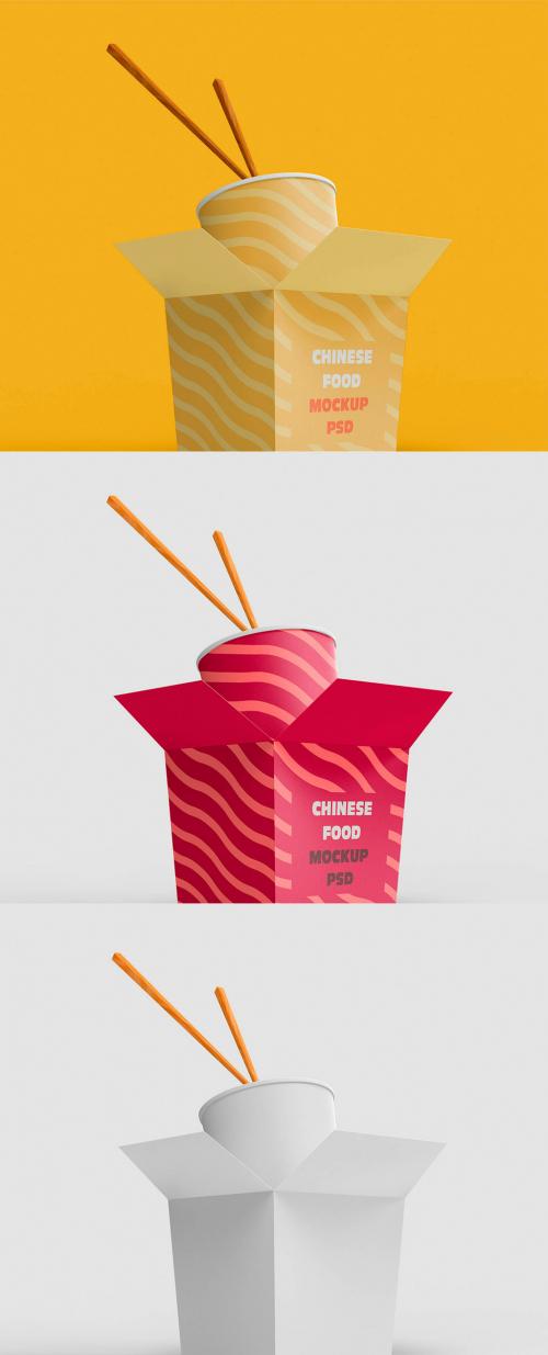 Takeaway Asian Food Box Mockup