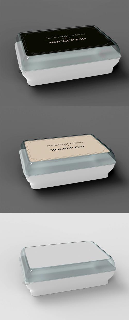 Plastic Food Container Mockup