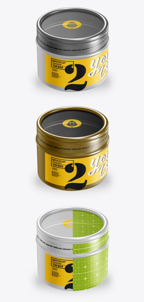 Round Tin Mockup