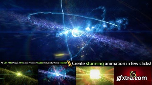 Videohive Cinematic Space Particles Explosion Logo Intro 10916843
