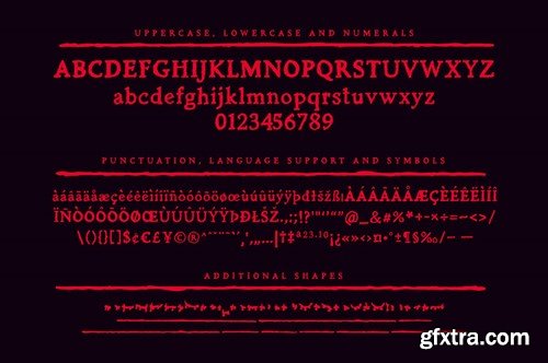 Casket - A Spine-Chilling Serif Font GRLNAC3