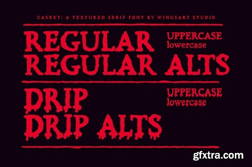 Casket - A Spine-Chilling Serif Font GRLNAC3