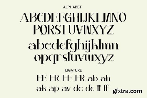 AdettaKabir - Ligature Serif Font SRN2W28