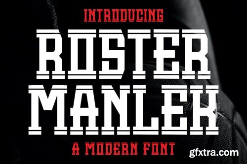 ROSTER MANLEK - A Modern Font QQ9HFRZ