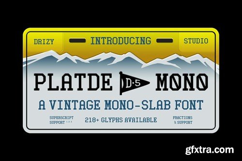 Platde - Vintage Mono Slab Font 5AARN4P