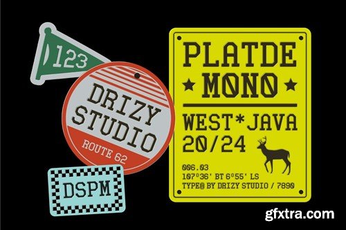 Platde - Vintage Mono Slab Font 5AARN4P