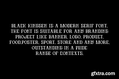 Black Kingsen - Serif & Medieval Font 8KYRTAJ