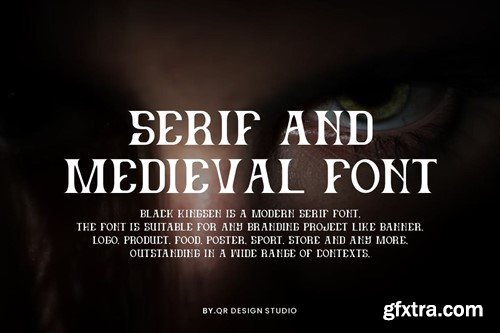 Black Kingsen - Serif & Medieval Font 8KYRTAJ
